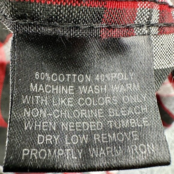 BLAC LAQUER Button Down Shirt Men’s Size Large Red Black Long Sleeve Date Night - Picture 8 of 11